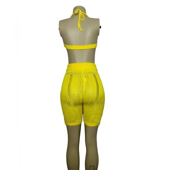 Yellow Cutout Jumpsuit - Picture 5 of 8
